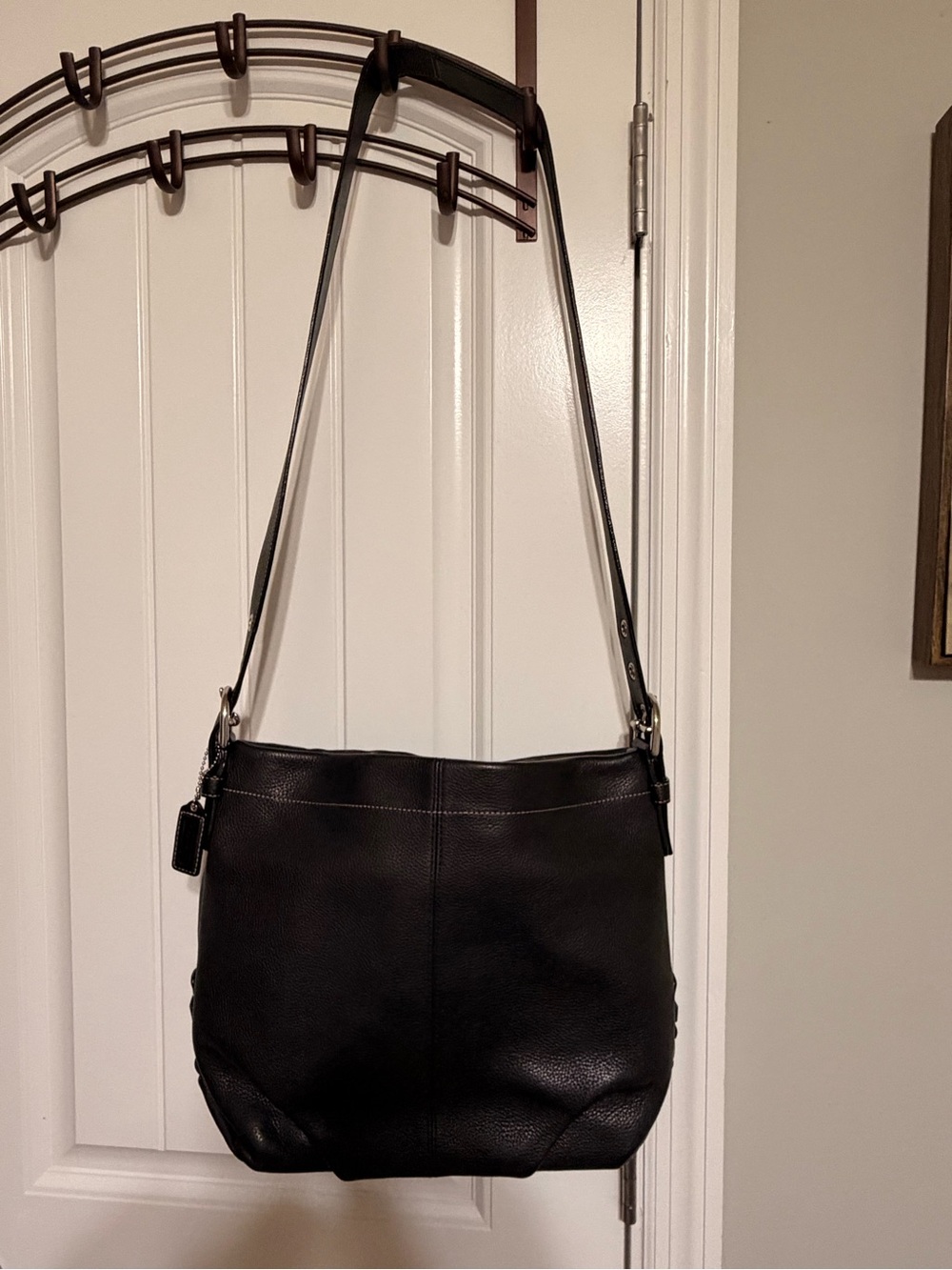 Coach Classic Black Leather SoHo Hobo Bag - Picture 7 of 11